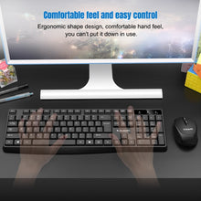 Load image into Gallery viewer, K-Snake WK800 Wireless 2.4G Keyboard Mouse Set Tabletop Computer Notebook Business Office House Use, White, Black