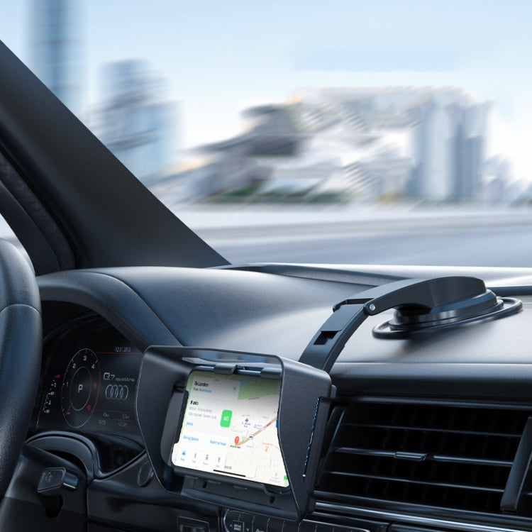 Car Suction Cup Dashboard Mobile Phone Holder with Sun Visor Folding Rotating Car Mount, Joint Model, Hose Model