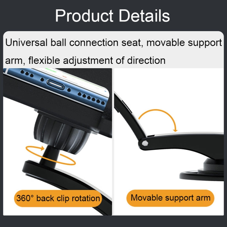 Car Suction Cup Dashboard Mobile Phone Holder with Sun Visor Folding Rotating Car Mount, Joint Model, Hose Model