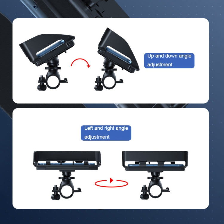 Rotatable Bicycle and Motorcycle Anti-shake Fixed Mobile Phone Holder with Sun Visor, Classic Model, Universal Model