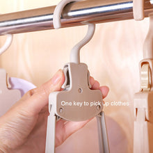 Load image into Gallery viewer, Plastic Travel Folding Hanger Portable Clothes Wide Shoulder Traceless Drying Rack
