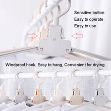 Load image into Gallery viewer, Plastic Travel Folding Hanger Portable Clothes Wide Shoulder Traceless Drying Rack