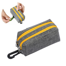 Load image into Gallery viewer, Outdoor Pet Waste Bag Dog Poop Collection Bag, Gray Green Dual Zipper, Gray Yellow Dual Zipper