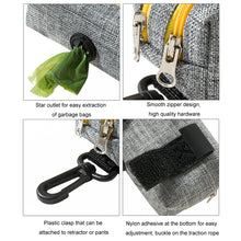 Load image into Gallery viewer, Outdoor Pet Waste Bag Dog Poop Collection Bag, Gray Green Dual Zipper, Gray Yellow Dual Zipper