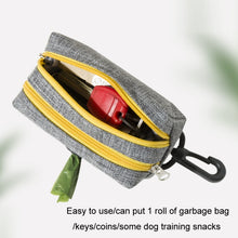 Load image into Gallery viewer, Outdoor Pet Waste Bag Dog Poop Collection Bag, Gray Green Dual Zipper, Gray Yellow Dual Zipper