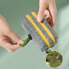 Load image into Gallery viewer, Outdoor Pet Waste Bag Dog Poop Collection Bag, Gray Green Dual Zipper, Gray Yellow Dual Zipper