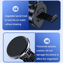 Load image into Gallery viewer, Aluminum Alloy Rotatable Magnetic Car Air Outlet Mobile Phone Holder