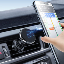 Load image into Gallery viewer, Aluminum Alloy Rotatable Magnetic Car Air Outlet Mobile Phone Holder