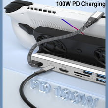 Load image into Gallery viewer, For ASUS ROG Ally 100W PD Charging Game Console Stand Multifunctional USB 3.0 Docking Station, 5 -in -1, 6 -in -1, 9 -in -1, 10 -in- 1