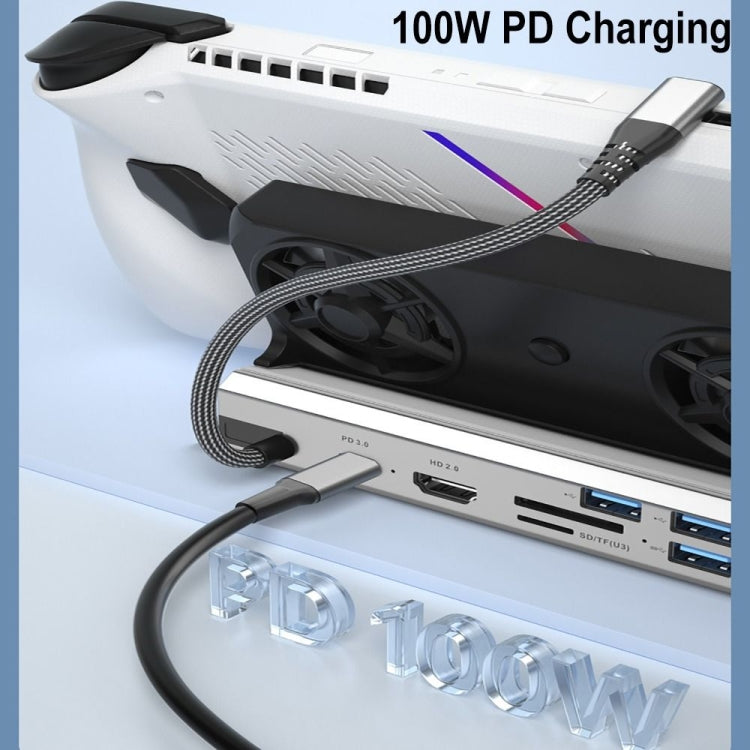 For ASUS ROG Ally 100W PD Charging Game Console Stand Multifunctional USB 3.0 Docking Station, 6 -in -1, 9 -in -1, 10 -in- 1