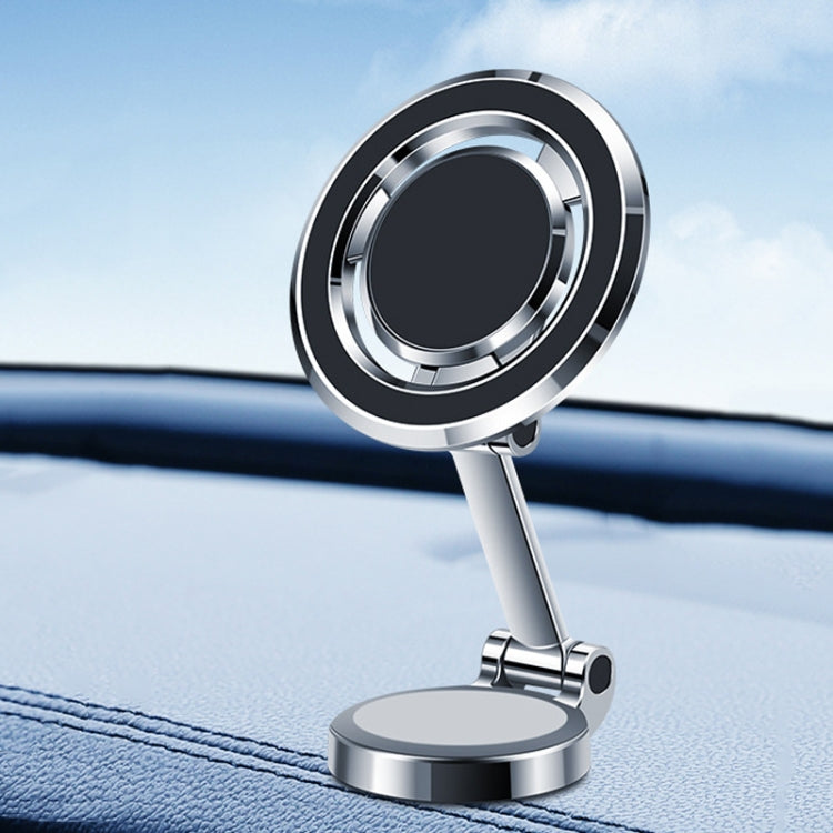 Dashboard Magnetic Navigation Foldable Universal Car Phone Holder, Y82 Black, Y82 Silver