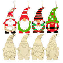 Load image into Gallery viewer, Christmas Tree DIY Painting Wooden Dwarf Elf Hanging Decorations, 4pcs/set, 8pcs/set, 12pcs/set, 32pcs/set