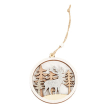 Load image into Gallery viewer, Christmas Party Decoration Wooden Pendants