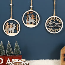 Load image into Gallery viewer, Christmas Party Decoration Wooden Pendants