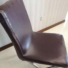 Load image into Gallery viewer, Household Elastic Siamese Chair Cover Waterproof PU Leather Hotel Seat Stool Sleeves