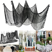 Load image into Gallery viewer, 76 x 183cm Halloween Gauze Roving Polyester Cotton Haunted House DIY Decorative Gauze, Black Gauze, White Gauze, Beige Blood Stains Beige Blood Stains