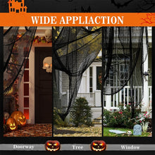 Load image into Gallery viewer, 76 x 183cm Halloween Gauze Roving Polyester Cotton Haunted House DIY Decorative Gauze, Black Gauze, White Gauze, Beige Blood Stains Beige Blood Stains