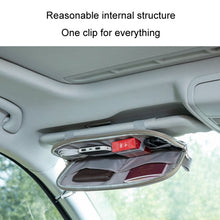 Load image into Gallery viewer, Car Driver License Storage Bag Sun Visor Sunglasses Card Holder, Beige, Gray, Black, Brown
