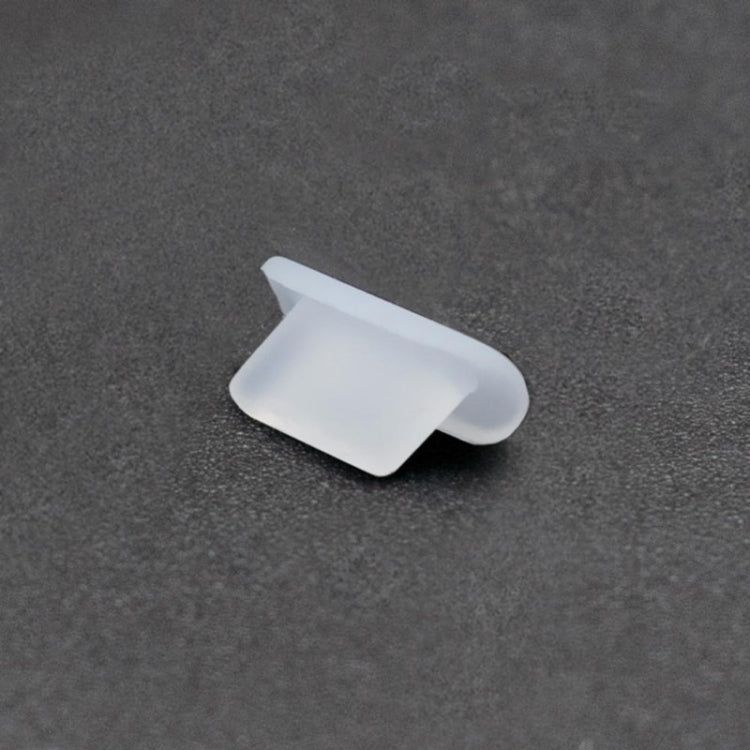 8 Pin Phone Dust Plug Silicone Charging Port Plug, 8 Pin (Black), 8 Pin (Transparent)