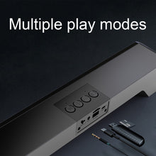 Load image into Gallery viewer, RGB Colorful Lighting Effect Desktop Long USB Wireless Bluetooth Speaker, Q6