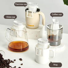 Load image into Gallery viewer, Ear-Mounted Coffee Filter Portable Drip Coffee Filter Paper Coffee Powder Filter Bag, 50pcs /Pack