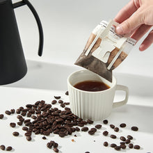 Load image into Gallery viewer, Ear-Mounted Coffee Filter Portable Drip Coffee Filter Paper Coffee Powder Filter Bag, 50pcs /Pack