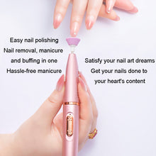 Load image into Gallery viewer, Electrical Nail Polisher Multifunctional Nail Polish Remover Pen Nail Sharpener, Red, Rose Gold, Pearl White