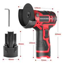 Load image into Gallery viewer, HILDA 12V 3 Inch Li-Ion Angle Grinder Home Cutting And Sanding Machine, EU Plug, Plastic Package With 1 Battery, Carton Package With 1 Battery, Plastic Package With 2 Battery, Carton Package With 2 Battery