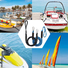 Load image into Gallery viewer, Pier Stainless Steel Clamp Boat Rope Accessories PWC Built-In Buffer Kayak Mooring Cable