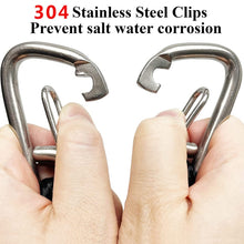 Load image into Gallery viewer, Pier Stainless Steel Clamp Boat Rope Accessories PWC Built-In Buffer Kayak Mooring Cable