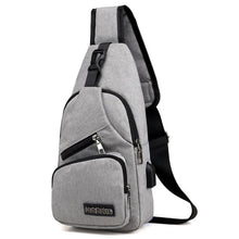 Load image into Gallery viewer, MeiJieLuo Simple Men Chest Bag Sports Youth Shoulder Crossbody Bag