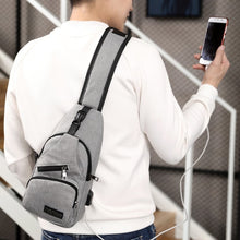 Load image into Gallery viewer, MeiJieLuo Simple Men Chest Bag Sports Youth Shoulder Crossbody Bag