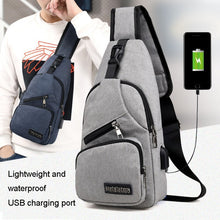 Load image into Gallery viewer, MeiJieLuo Simple Men Chest Bag Sports Youth Shoulder Crossbody Bag