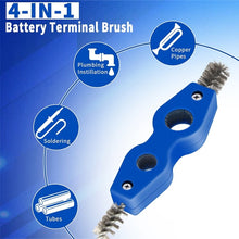 Load image into Gallery viewer, 4 in 1 Wire Rust Removal Brush for Car Battery Cleaning