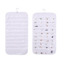 Load image into Gallery viewer, 80-grid Jewelry Storage Hanging Bag Mon-woven Double-sided Jewelry Organizer Bag, 80-grid