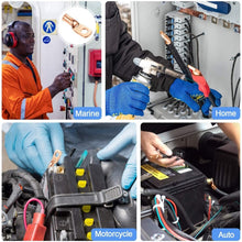 Load image into Gallery viewer, 8AWG 3/8" Stud Ring Terminal Solder Cable Bare Copper Hole with Heat Shrink