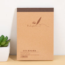 Load image into Gallery viewer, Blank Kraft Sketchbook Doodle Notebook, Small 64K, Medium 32K, Large 18K