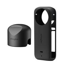 Load image into Gallery viewer, For Insta360 X3 AMagisn Body Silicone Protective Cover, Body+Lens Case (Black), Body+Lens Case (Blue), Body Case (black), Body Case (Blue), Lens Case (Black), Lens Case (Blue)
