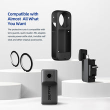 Load image into Gallery viewer, For Insta360 X3 AMagisn Body Silicone Protective Cover, Body+Lens Case (Black), Body+Lens Case (Blue), Body Case (black), Body Case (Blue), Lens Case (Black), Lens Case (Blue)