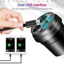 Load image into Gallery viewer, Cup Car Charger Dual USB Corded Cigarette Lighter Mobile Phone Charger