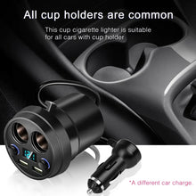 Load image into Gallery viewer, Cup Car Charger Dual USB Corded Cigarette Lighter Mobile Phone Charger