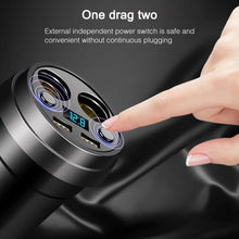 Load image into Gallery viewer, Cup Car Charger Dual USB Corded Cigarette Lighter Mobile Phone Charger