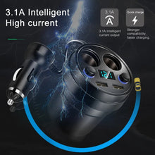 Load image into Gallery viewer, Cup Car Charger Dual USB Corded Cigarette Lighter Mobile Phone Charger