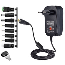 Load image into Gallery viewer, 30W USB Interface Adjustable Power Adapter With Power Monitoring LED Light, US Plug, EU Plug, UK Plug, AU Plug