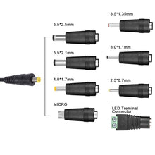 Load image into Gallery viewer, 30W USB Interface Adjustable Power Adapter With Power Monitoring LED Light, US Plug, EU Plug, UK Plug, AU Plug