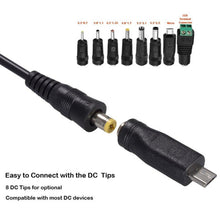 Load image into Gallery viewer, 30W USB Interface Adjustable Power Adapter With Power Monitoring LED Light, US Plug, EU Plug, UK Plug, AU Plug