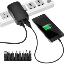 Load image into Gallery viewer, 30W USB Interface Adjustable Power Adapter With Power Monitoring LED Light, US Plug, EU Plug, UK Plug, AU Plug
