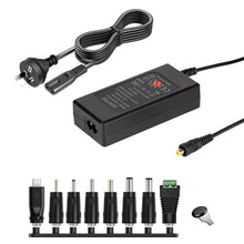 Load image into Gallery viewer, 65W 6-20V Adjustable 3A DC Power Adapter Charger, US Plug, EU Plug, UK Plug Small, AU Plug, UK Plug Large