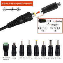 Load image into Gallery viewer, 65W 6-20V Adjustable 3A DC Power Adapter Charger, US Plug, EU Plug, UK Plug Small, AU Plug, UK Plug Large