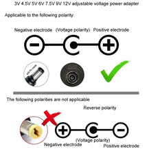 Load image into Gallery viewer, 65W 6-20V Adjustable 3A DC Power Adapter Charger, US Plug, EU Plug, UK Plug Small, AU Plug, UK Plug Large